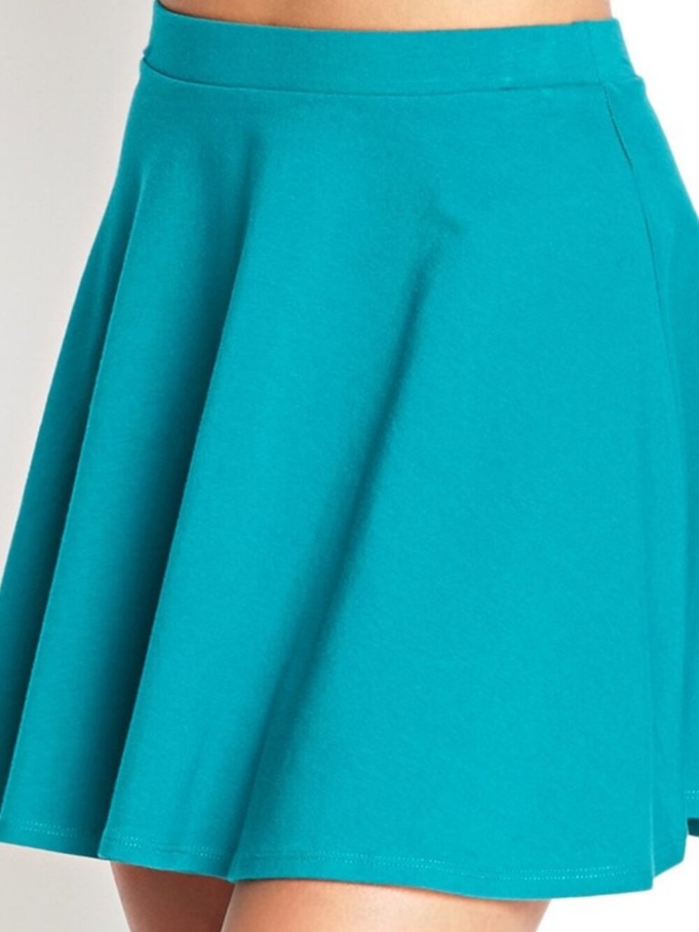 Forever 21 Teal Turquoise Blue Skater A Line Mini Skirt